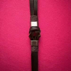 Men’s Leather Bracelet – Dark Brown
